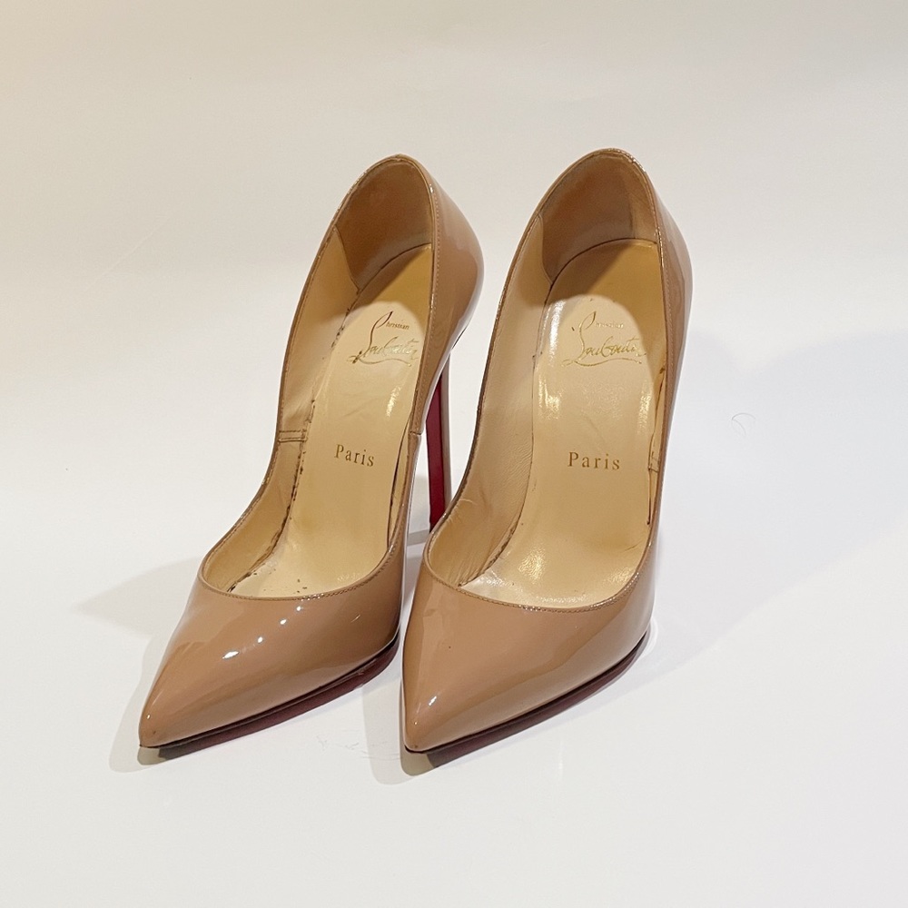 Christian Louboutin Pigalle 120 patent Calf, 37.5